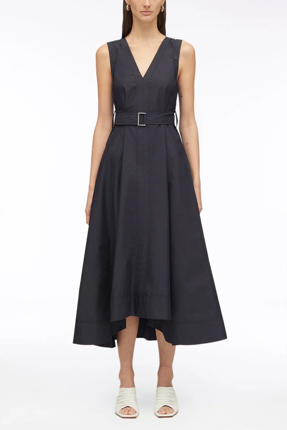 V-Neck Belted Sleeveless Midi Dress | 3.1 Phillip Lim