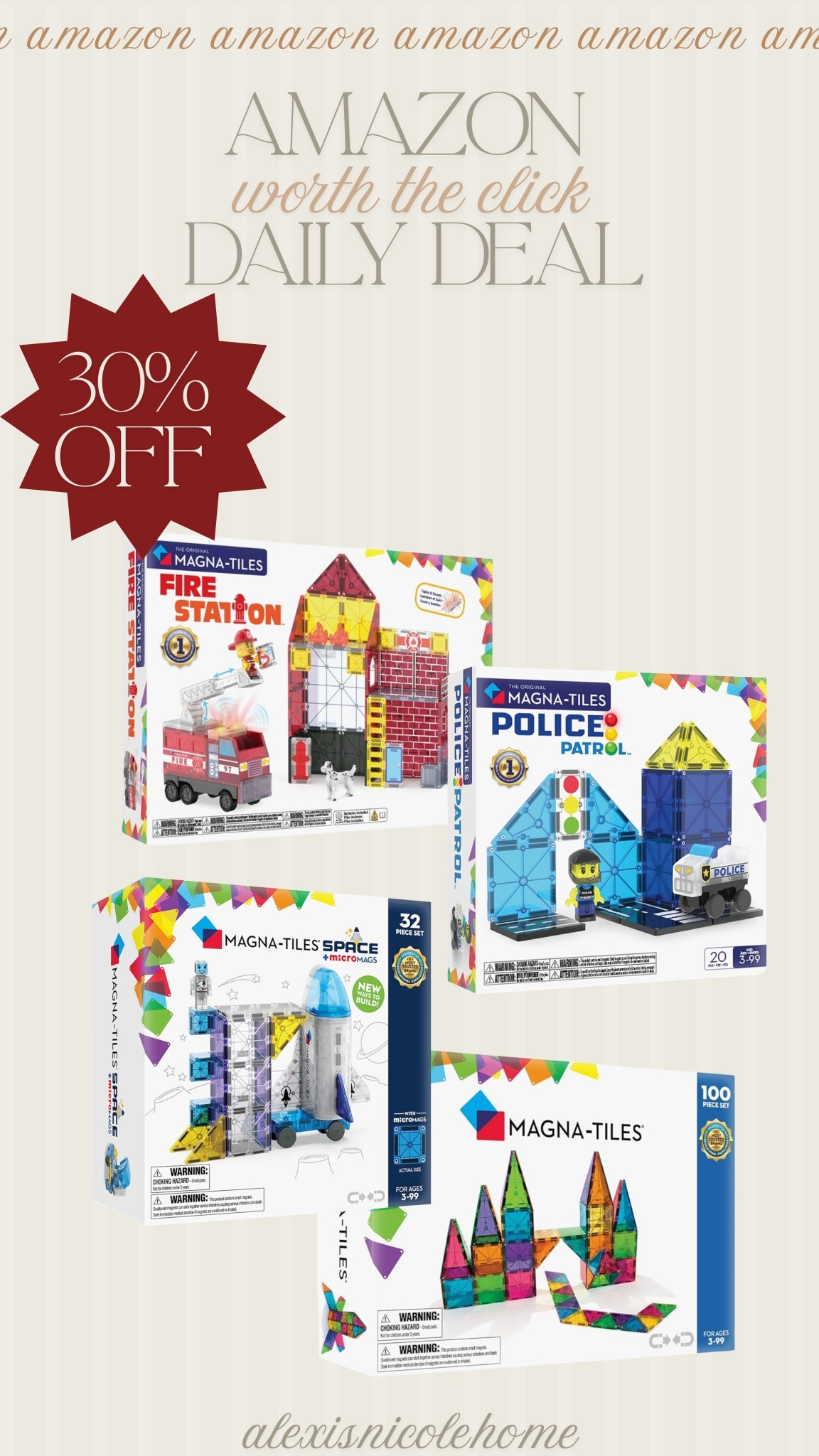 One of the best gifts is on sale! Magnet tiles can entertain my son for sooo long! Plus they're so good for the imagination! 

#LTKFamily #LTKKids #LTKFindsUnder50