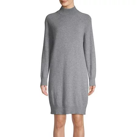 Long Sleeve Turtleneck Cashmere Dress | Walmart (US)
