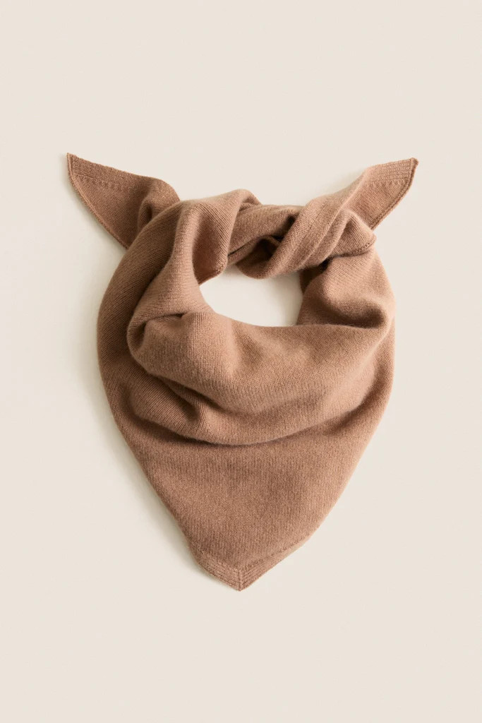 Mocha Cashmere Triangle Scarf | Tuckernuck (US)