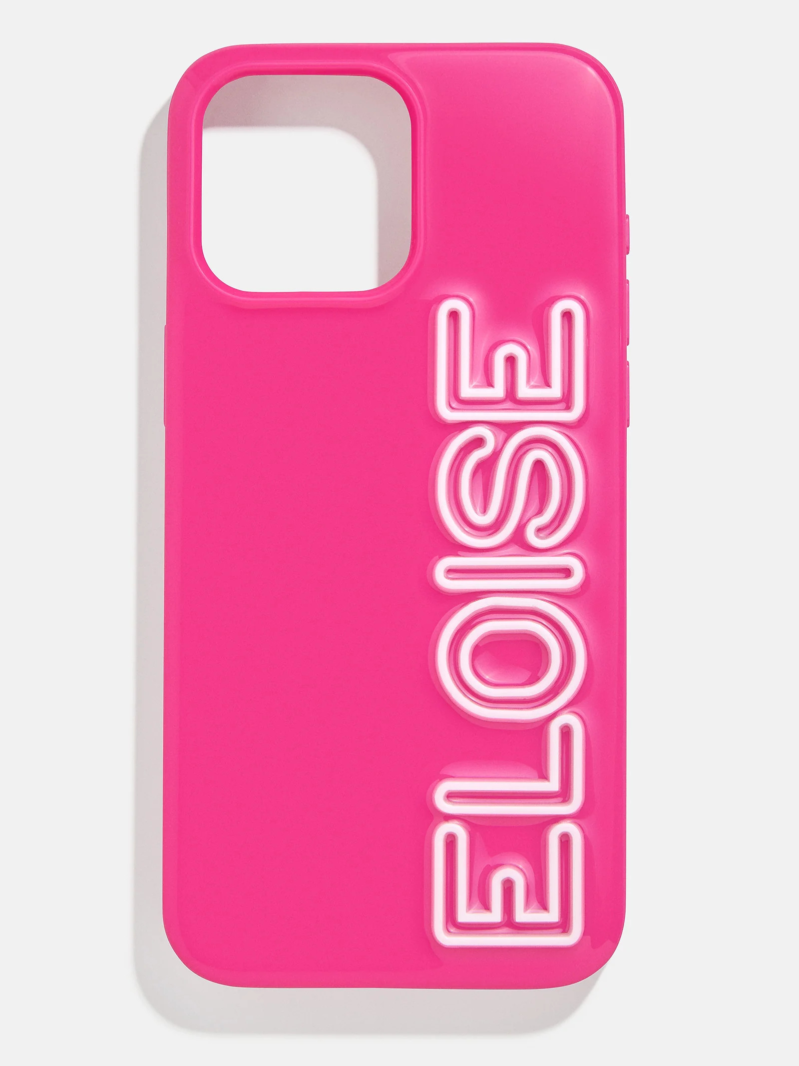 Fine Line Custom iPhone Case - Hot Pink/White | BaubleBar