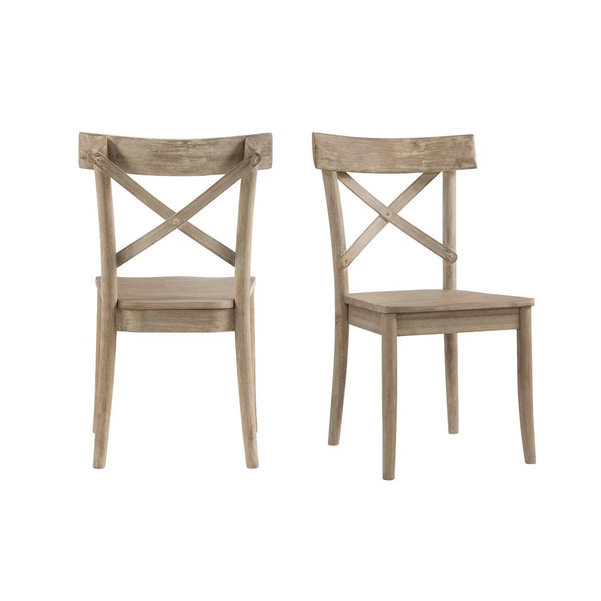 2pc Keaton X Back Wooden Side Chair Set Beach - Picket House Furnishings | Target