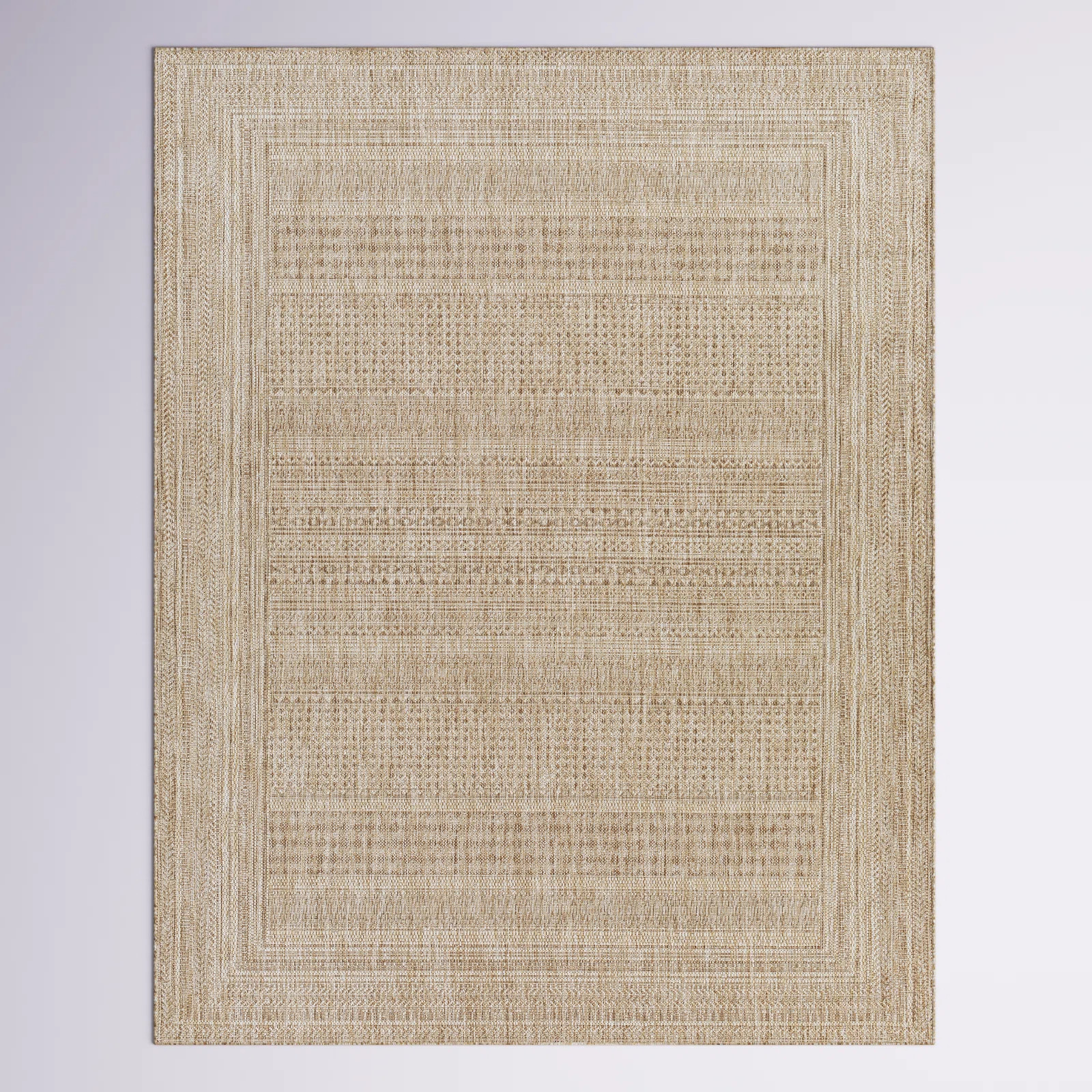 Camar Oriental Indoor/Outdoor Area Rug in Khaki | Wayfair North America