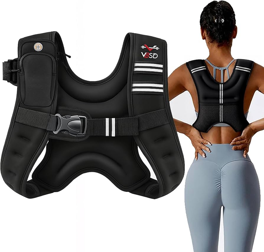 Weighted Vest Woman 6lb/8lb/12lb/16lb/20lb/25lb/30lb Weight Vest for Women Men Body Weight Vests ... | Amazon (CA)