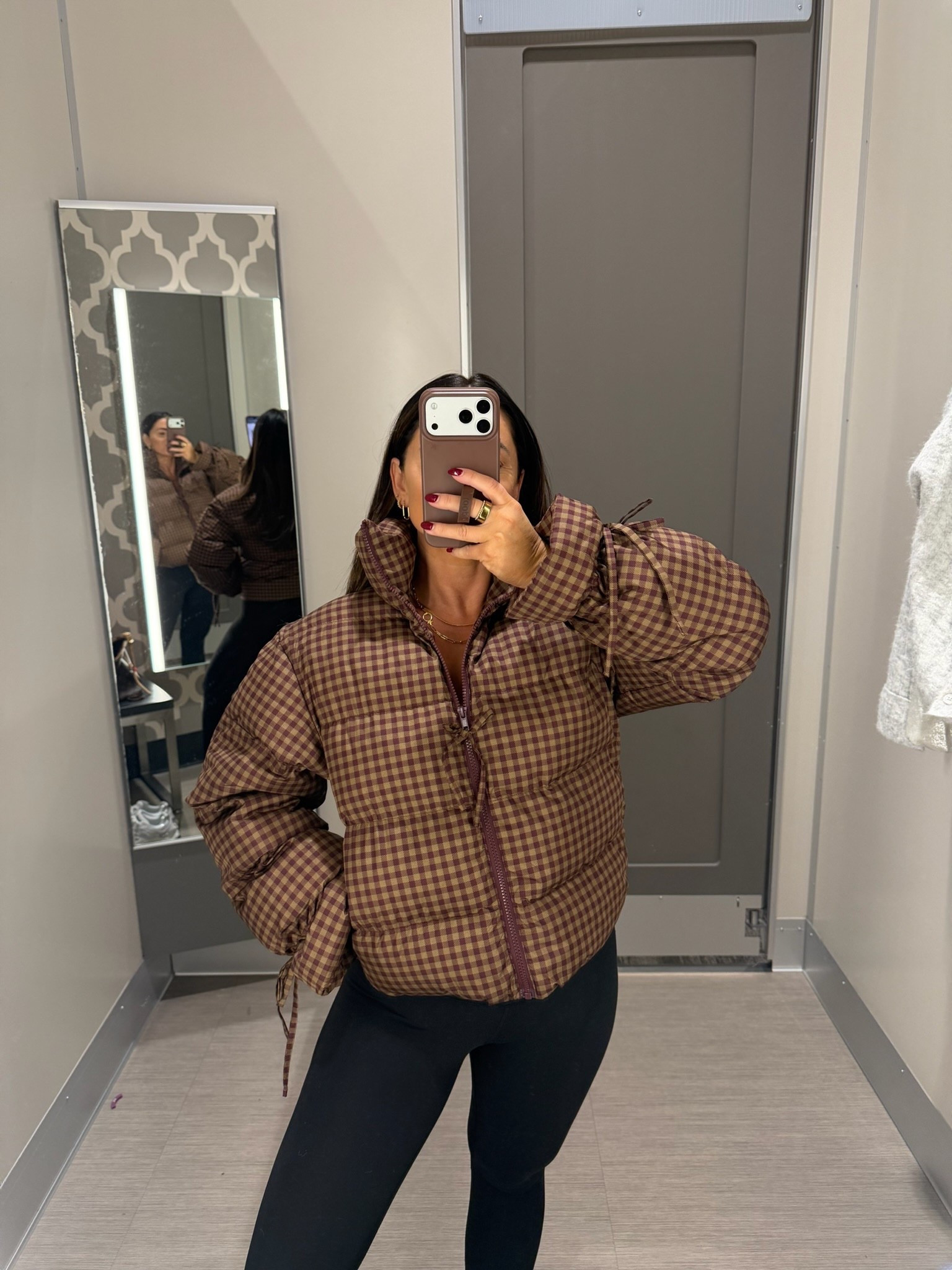 Target puffer jacket with plaid and bow details 

#LTKHoliday #LTKSeasonal #LTKootd