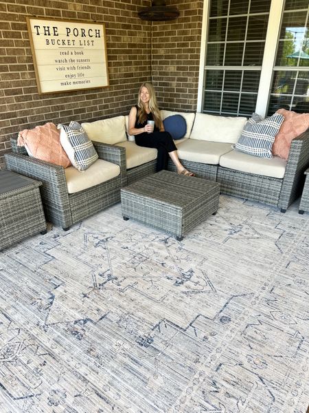 Our outdoor sectional from Home Depot is on big sale! 🎉 

We’ve had this set for a few years now & love it! It’s missing a couple of cushions due to a 🐶 but other than that it’s still like new! 

I am looking to add a wooden coffee table this year so leave me any suggestions in the comments! 

#LTKHome #LTKSeasonal #LTKSaleAlert