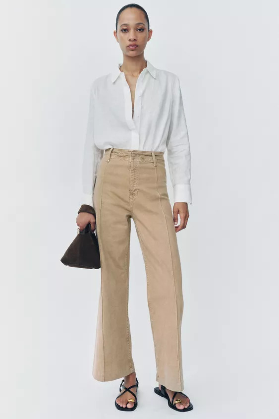 FLAT STRAPPY SANDALS WITH METAL ORNAMENT | Zara US