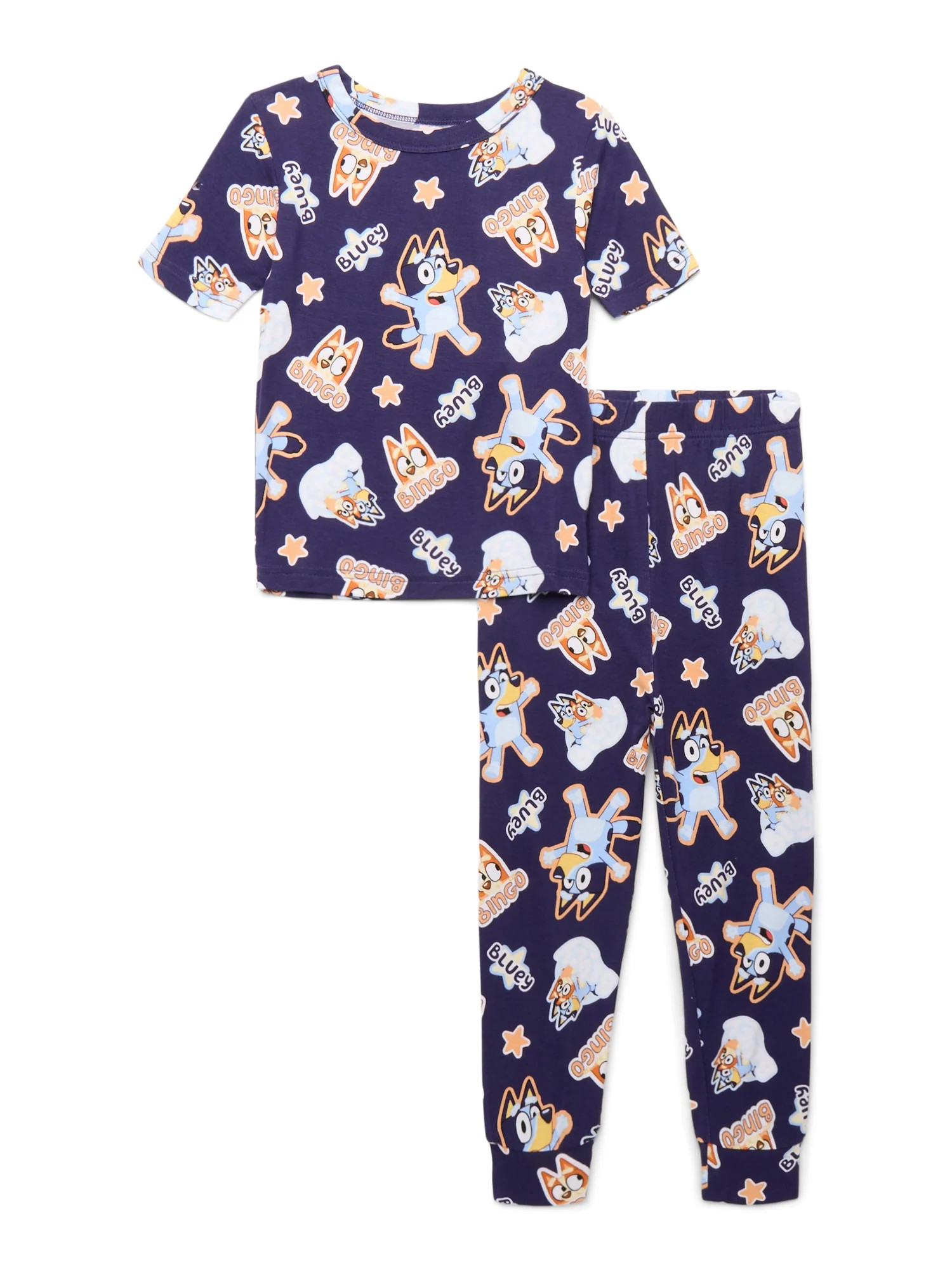 Bluey Girls Top and Pants Pajama Set, 2-Piece, Sizes 4-10 | Walmart (US)