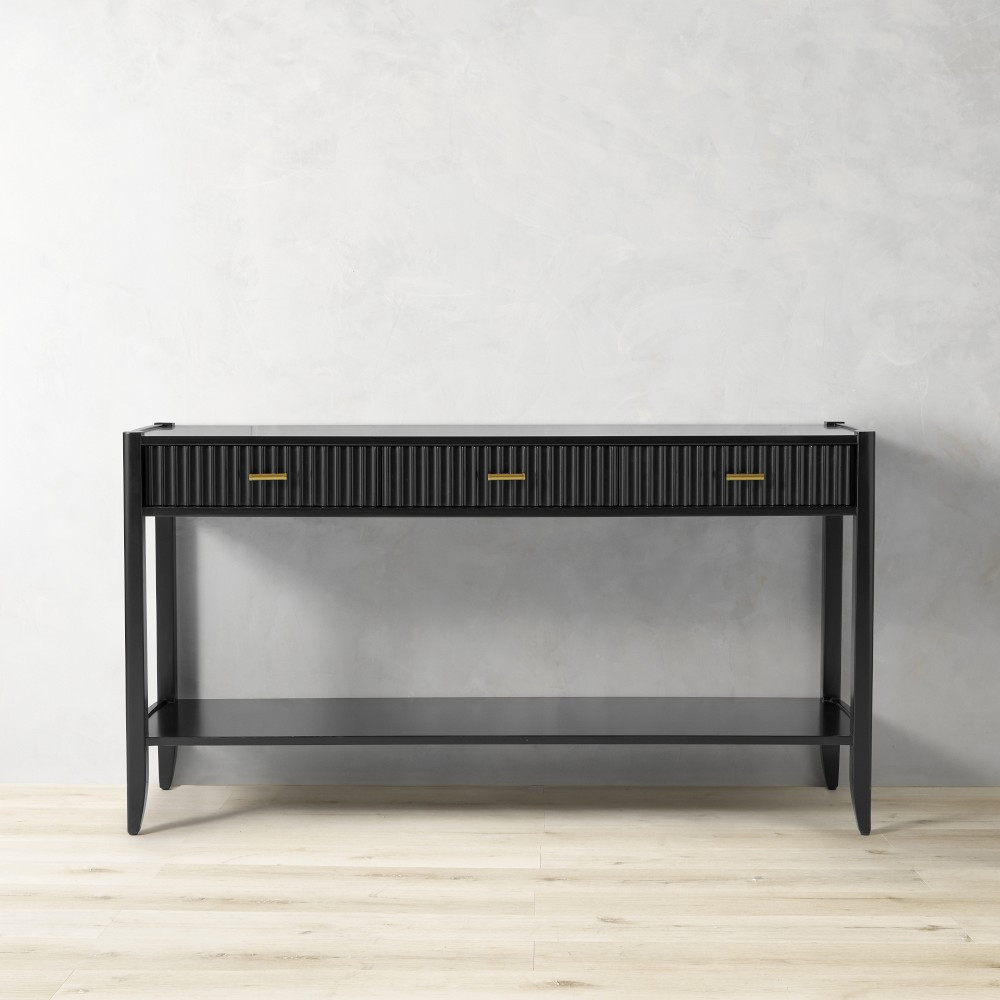 Lewis 3-Drawer Open Console Table (60") | Williams-Sonoma