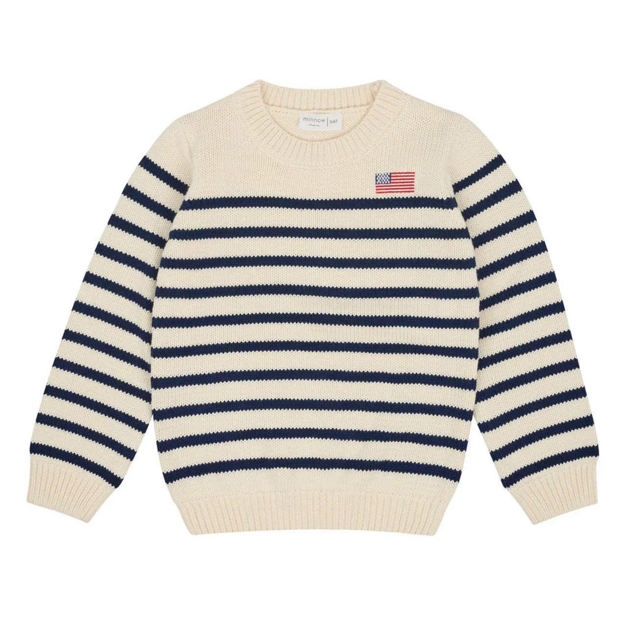 Minnow Americana Breton Stripe Knit Sweater | JoJo Mommy