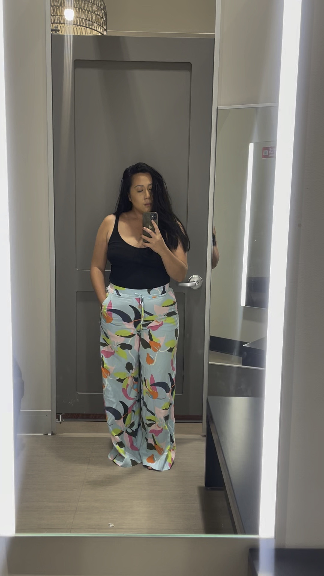 Wide legged summer pants. Such a fun print. This is a L I’m midsize size 12-14 I would size up. 

#LTKSeasonal #LTKstyletip #LTKcurves