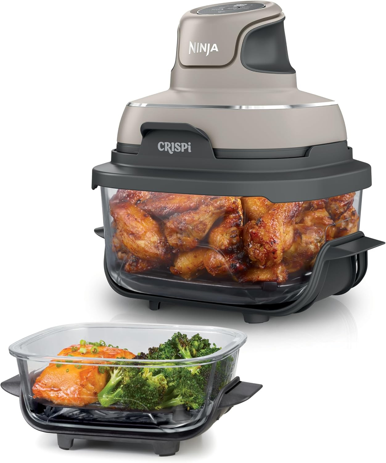 Ninja CRISPi 3.8L 4-in-1 Glass Air Fryer, Stone FN101UKST | Amazon (UK)