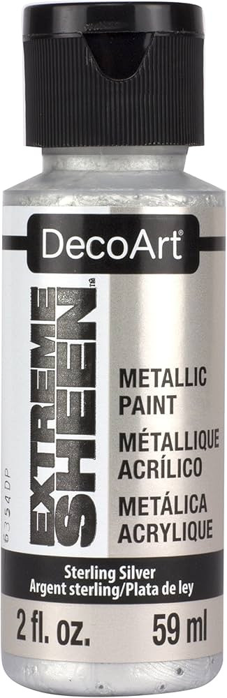DecoArt 2 Ounce, Sterling Silver Extreme Sheen Acrylic Paint, 2 Fl Oz (Pack of 1) | Amazon (US)