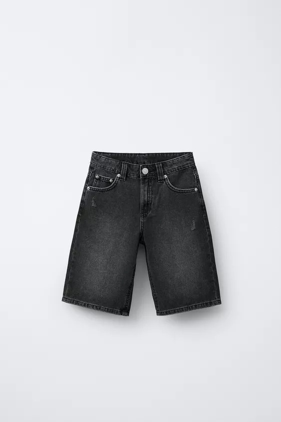 WIDE FIT DENIM SHORTS | Zara US