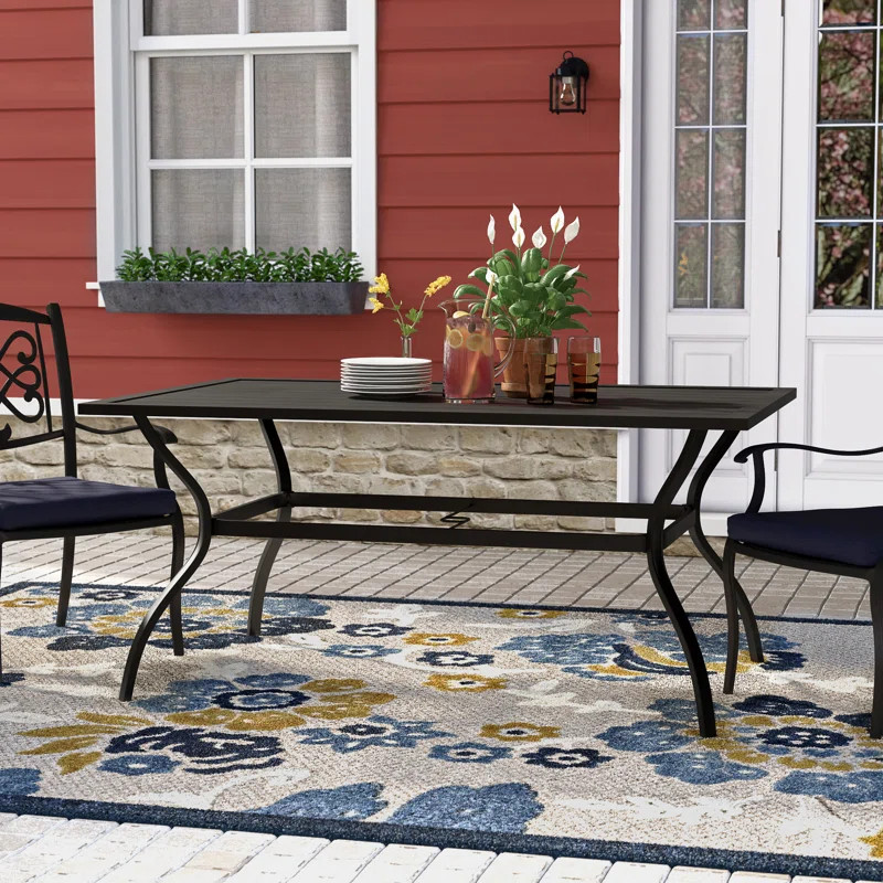 Milnor Metal Outdoor Dining Table | Wayfair North America