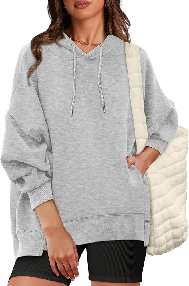 XIEERDUO Womens Oversized Hoodies Sweatshirt-Pullover Sweatshirts with Pockets Fall Outfits 2024 | Amazon (US)