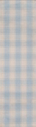 Erin Gates by Momeni Marlborough Charles Light Blue Hand Woven Wool Runner 2'3" X 8' | Amazon (US)