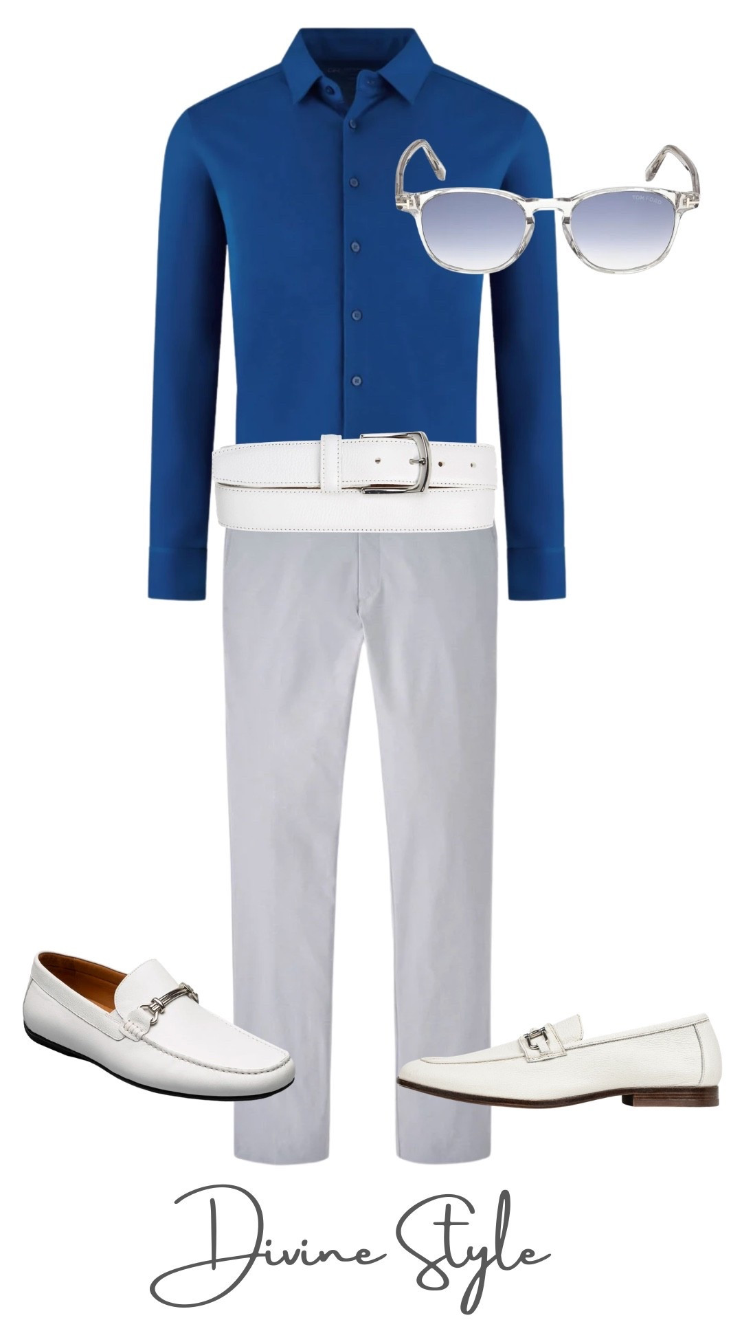 Men’s outfit from Siri onto summer. Cuff the sleeves of a shirt to elbows. Add white loafers, drivers or Venetian loafers with a white leather belt. Complete the outfit with summer shades

#LTKMens #LTKootd