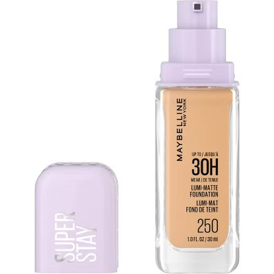 Maybelline Super Stay Up to 30HR Wear Lumi-Matte Liquid Foundation - 250 - 1 fl oz: Skin Brightening & Tone Improvement, Noncomedogenic | Target