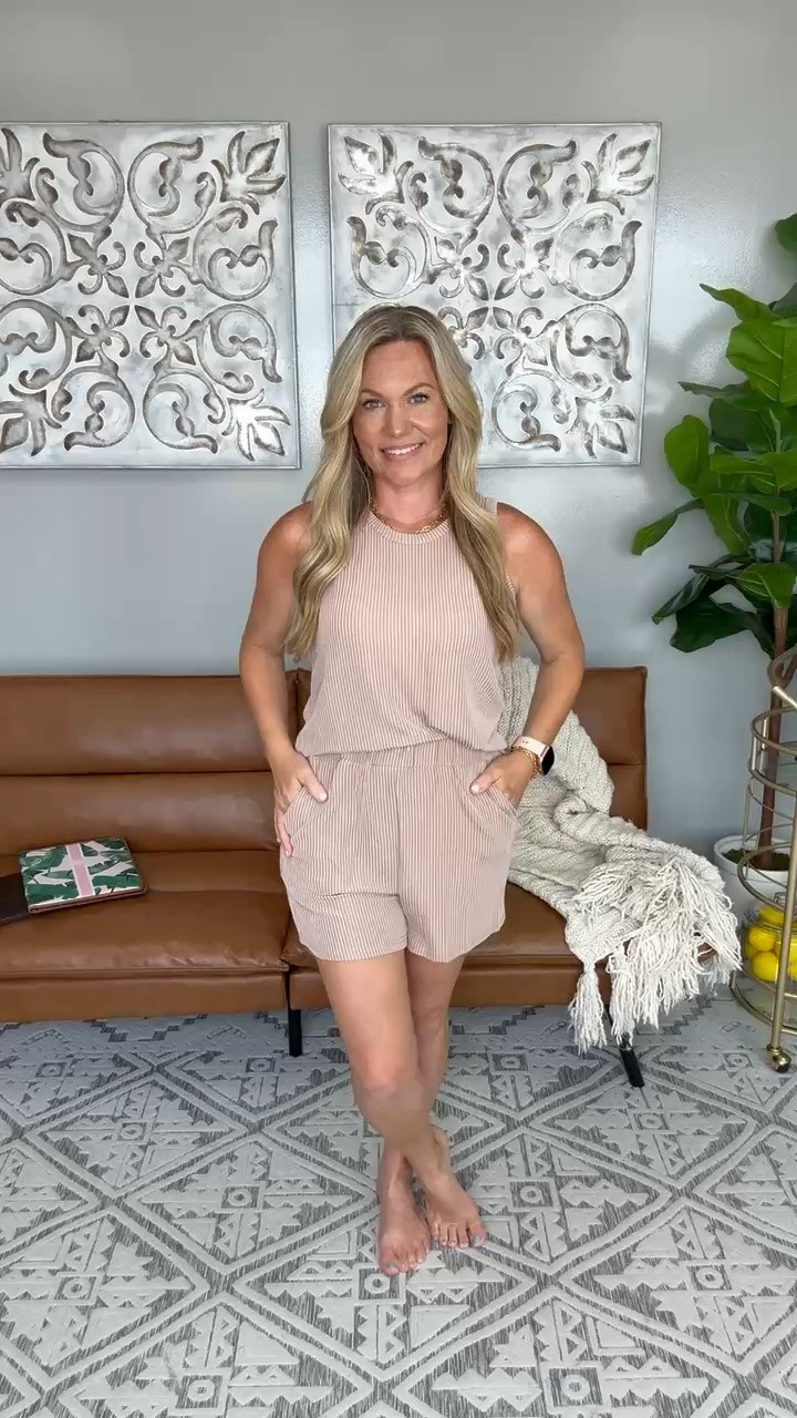 This matching set is one of those outfits that looks put together with almost no effort. The ribbed fabric is lightweight and comfortable, and the neutral color makes it easy to wear now and into fall. Perfect for lounging, travel days, or casual weekends.

Matching set, ribbed lounge set, neutral outfit, comfy set, travel outfit, casual style, summer outfit, everyday basics, two piece set, relaxed fit, easy outfit, AudrieDollins

#LTKootd #LTKOver40 #LTKSeasonal
