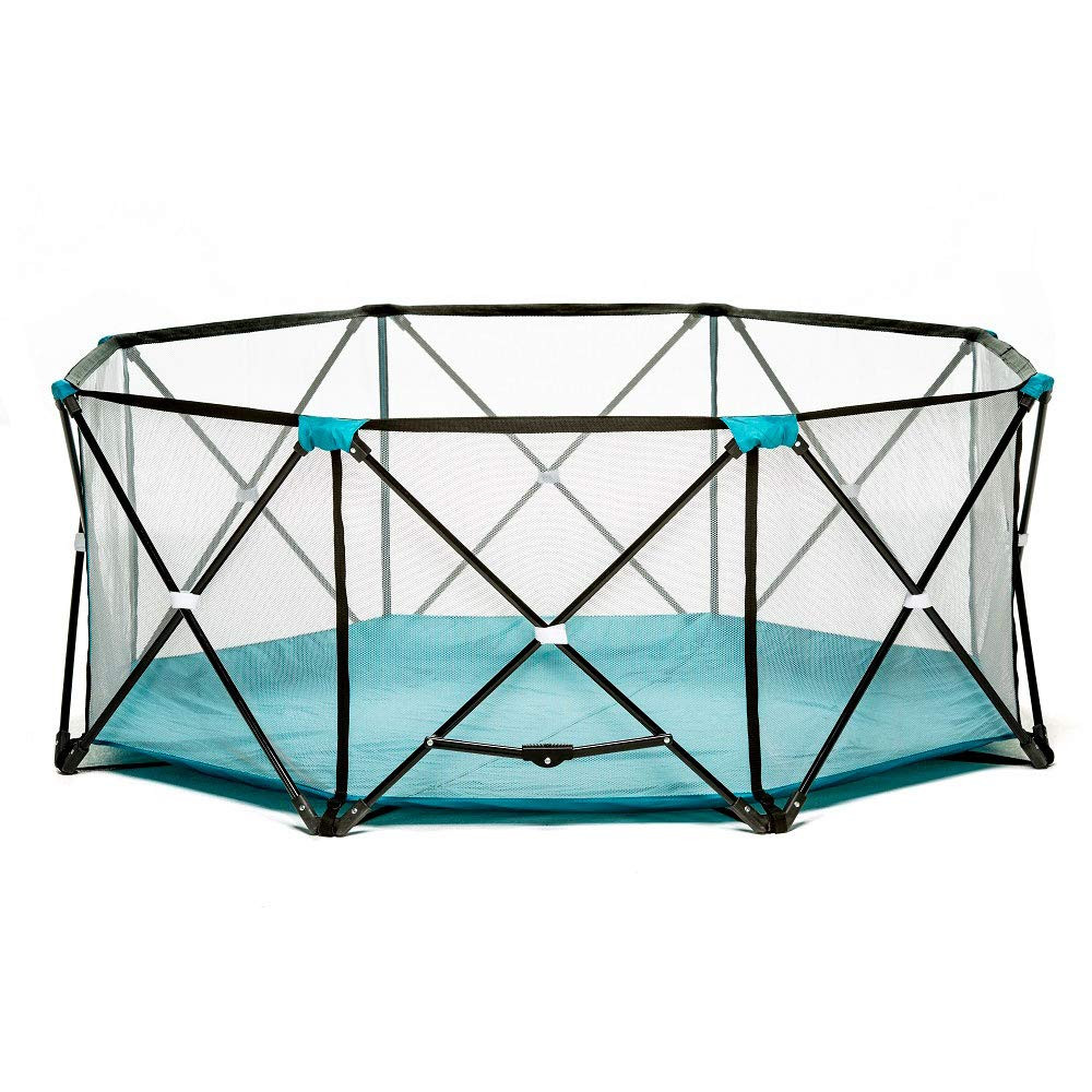 Regalo My Play Deluxe Extra Large Portable Play Yard Indoor and Outdoor, Bonus Kit, Washable, Tea... | Amazon (US)