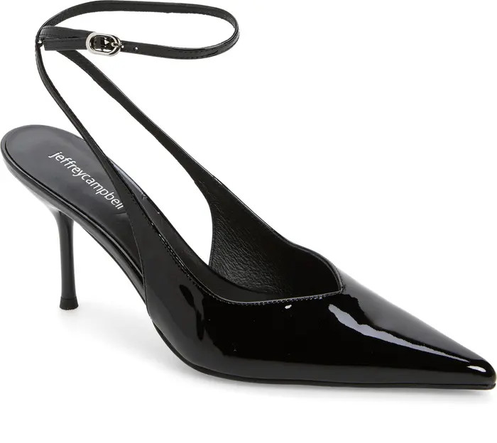 Executive Ankle Strap Pointed Toe Slingback Pump (Women) | Nordstrom