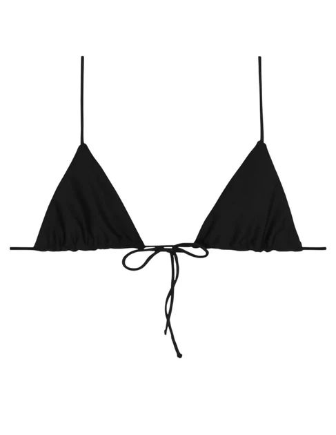 Oska Thin String Triangle Bikini Top In Noir | Shop Premium Outlets