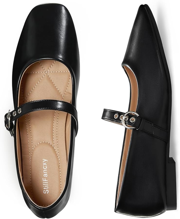 Leopard Flats for Women Mesh Ballet Flats Mary Jane Animal Print Shoes Slip On Casual Breathable ... | Amazon (US)