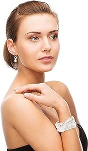 T-Doreen 5 Pcs Faux Pearl Bracelet Set for Women Beaded Stretch Strand Bracelets for Bridesmaid,B... | Amazon (US)