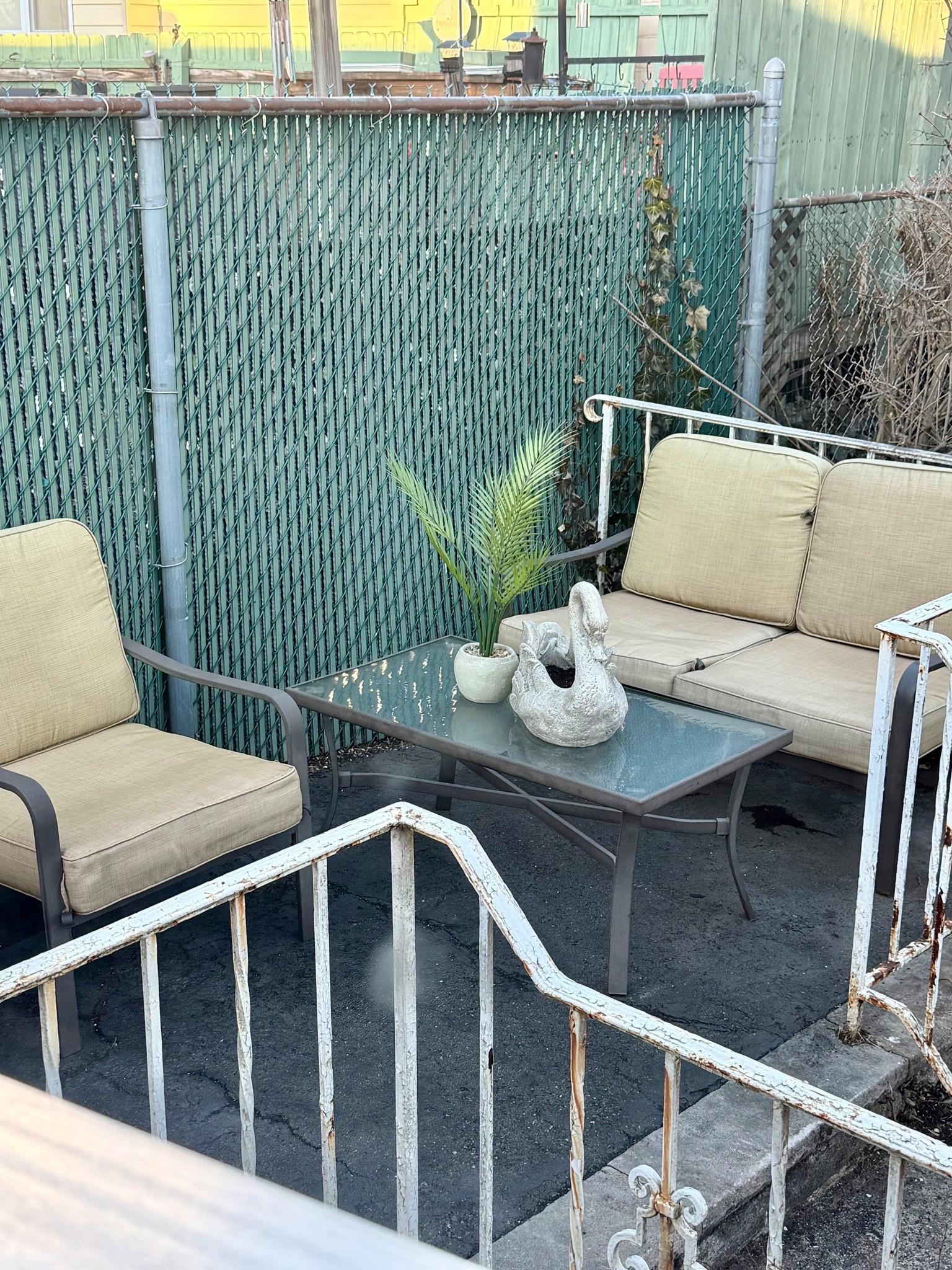 Patio natural stone decor! The palm is faux & swam holds chives! I couldn’t be more excited for this Spring/Summer season!

#LTKHome #LTKdayinmylife #LTKSeasonal