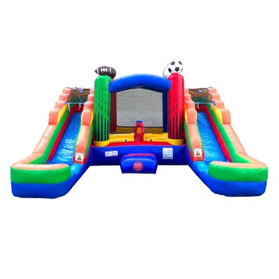 15' x 16.5' Bounce House with Water Slide and Air Blower | Wayfair North America