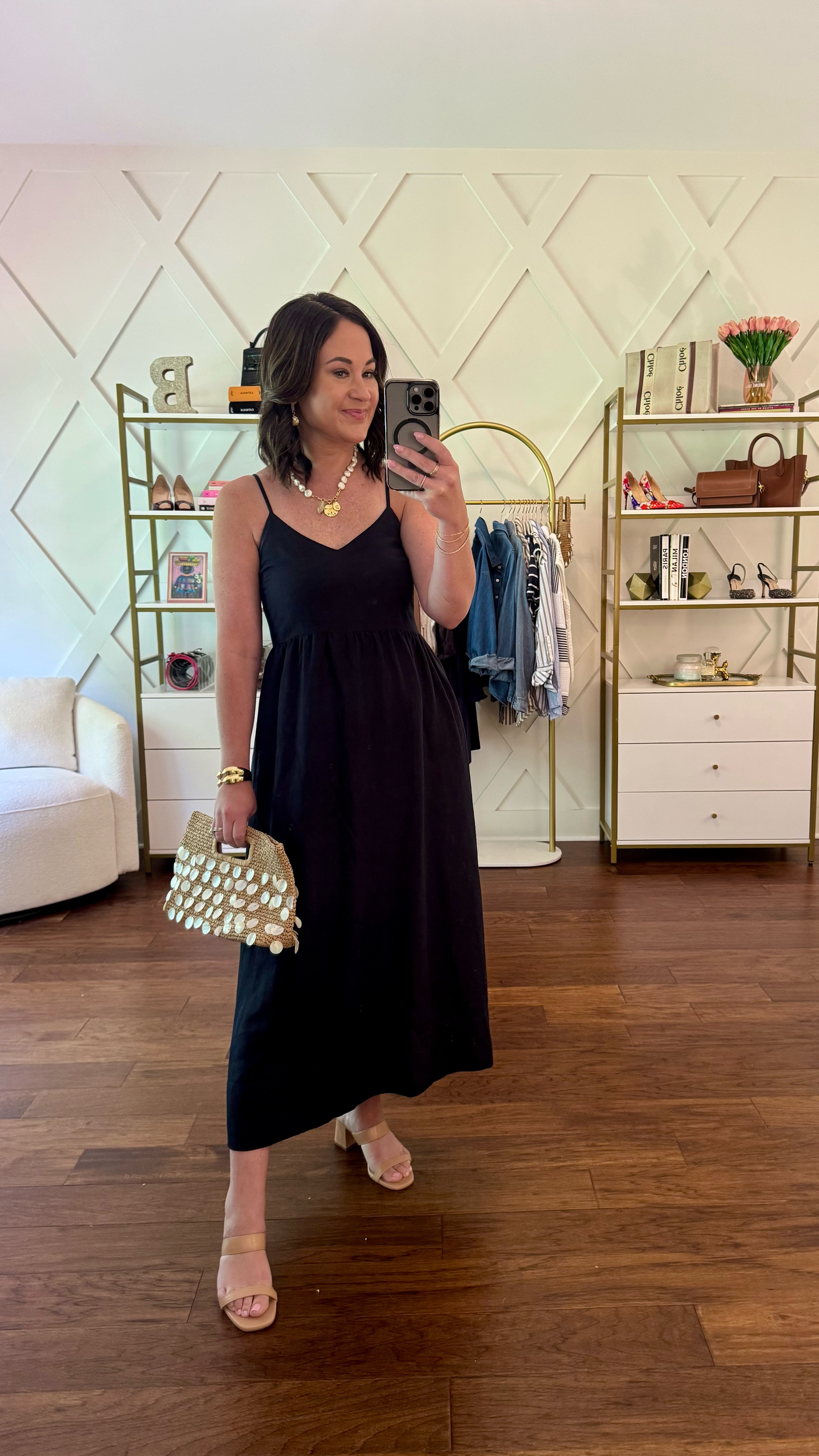 Summer style tips - summer dresses - black linen dress from Evereve - wearing an xs - use code bestyled15 for 15% off my comfortable heel sandals from Inez! 

#LTKStyleTip #LTKOver40 #LTKSummerEdit