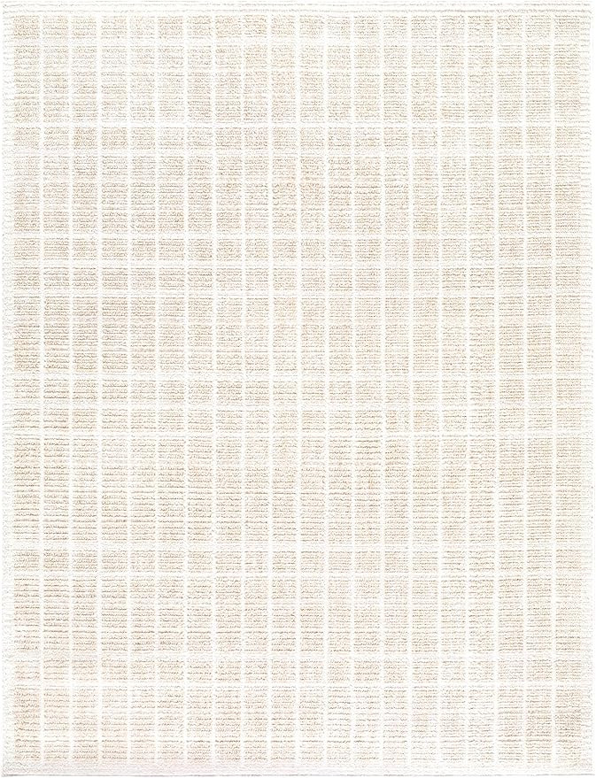Livabliss x ELLE Decor Odeon Modern Area Rug, 5'3" x 7', Beige | Amazon (US)