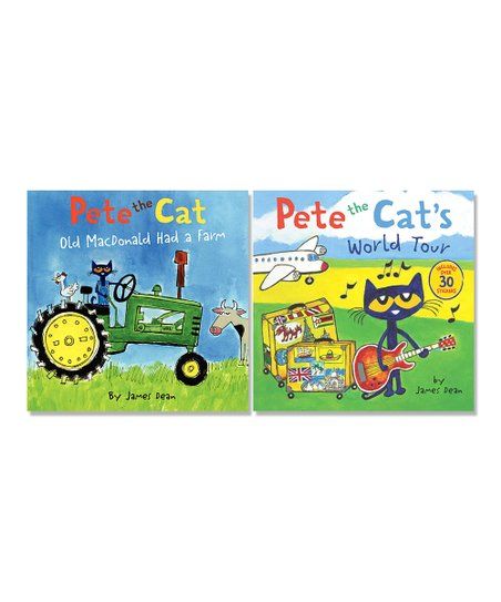 Pete the Cat Old MacDonald Had a Farm Hardcover & World Tour Paperback | Zulily