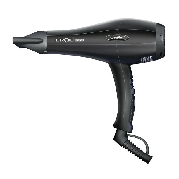 Croc Hybrid 1875 Watt Hair Dryer, Black CROCDHB | Walmart (US)