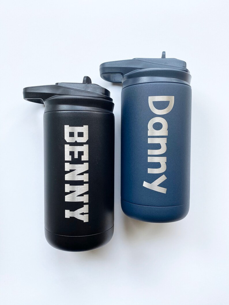 Summer FLASH SALE Free Shipping Engraved Kids Water Bottle With Name Personalized Cup School Spor... | Etsy (US)