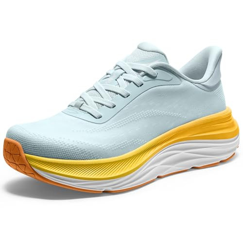 Vilanva Women's Walking Shoes Cushion Comfortable Running Tennis Shoes Non-Slip Workout Gym Athletic Breathable Fashion Sneakers (Light Blue 9.0) | Amazon (US)
