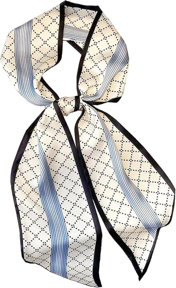 Hexchasty Satin Scarf Head Hair Scarf Silk Feeling Scarf Fashion Neck Scarves for Women Lightweig... | Amazon (US)