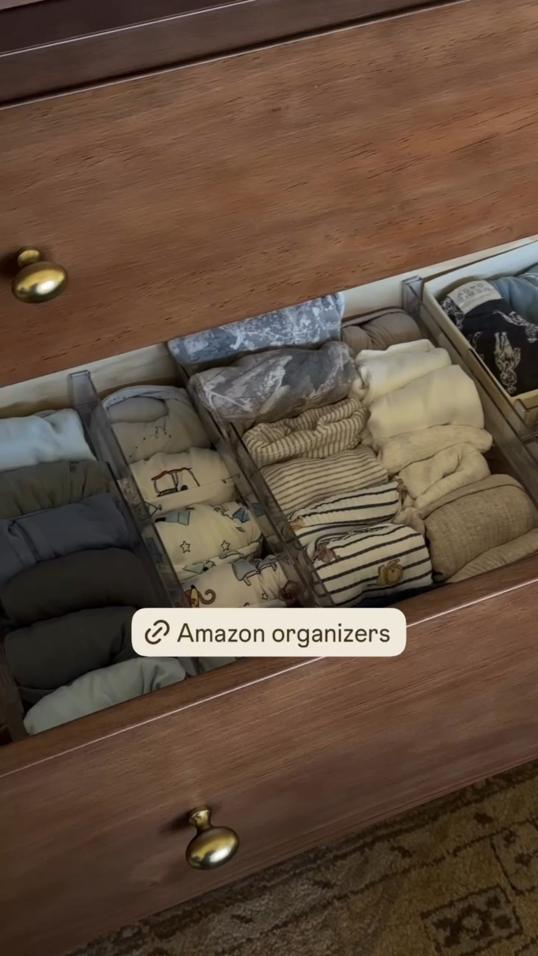 Dresser changing table organization from Amazon🤎 The dresser is sold out from target but I linked the same brand similar from Ashley 

#LTKHome #LTKBaby
