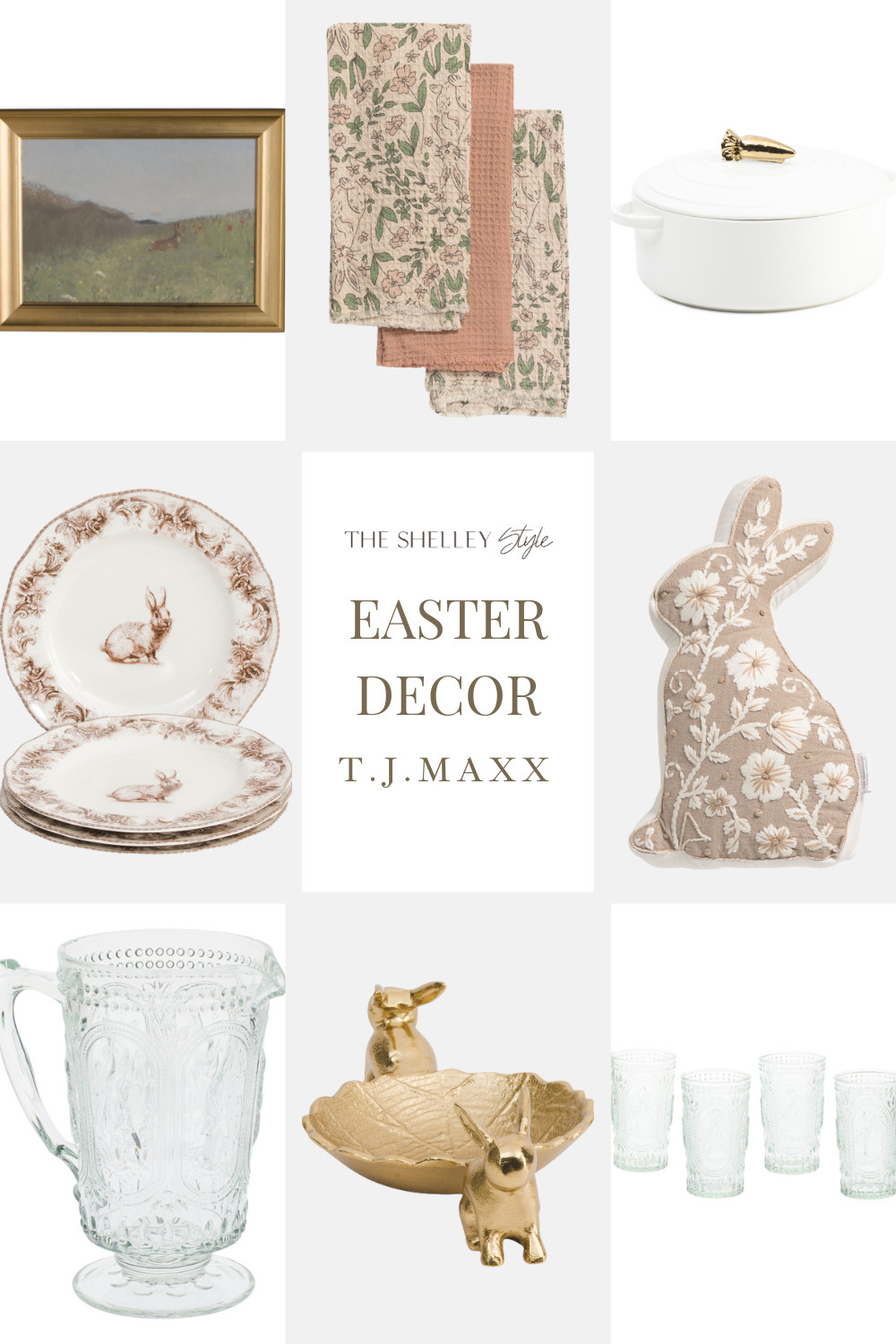 TJ MAXX Easter Finds
Home decor and kitchen finds from TJ Maxx. Framed Wall Art, Carrot Knob Casserole Pan, Bowl With Bunnies, Bunnies And Florals Kitchen Towels, Dinner Plates, Embroidered Pillow, High Ball Glasses, Easter Pitcher.


 

 #LTKSeasonal #LTKHome #LTKParties