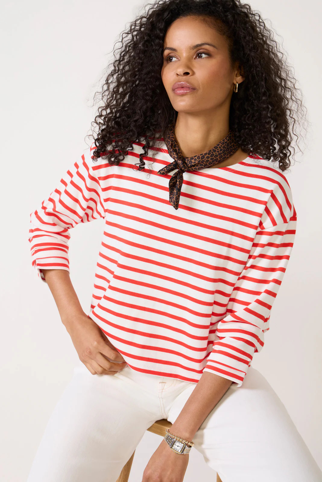 Baily Shirred Sleeve Top | Evereve