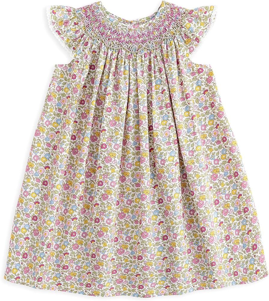 Simplee kids Baby Girls Summer Casual Dresses Toddler Floral Print Sundress Princess Dress | Amazon (US)