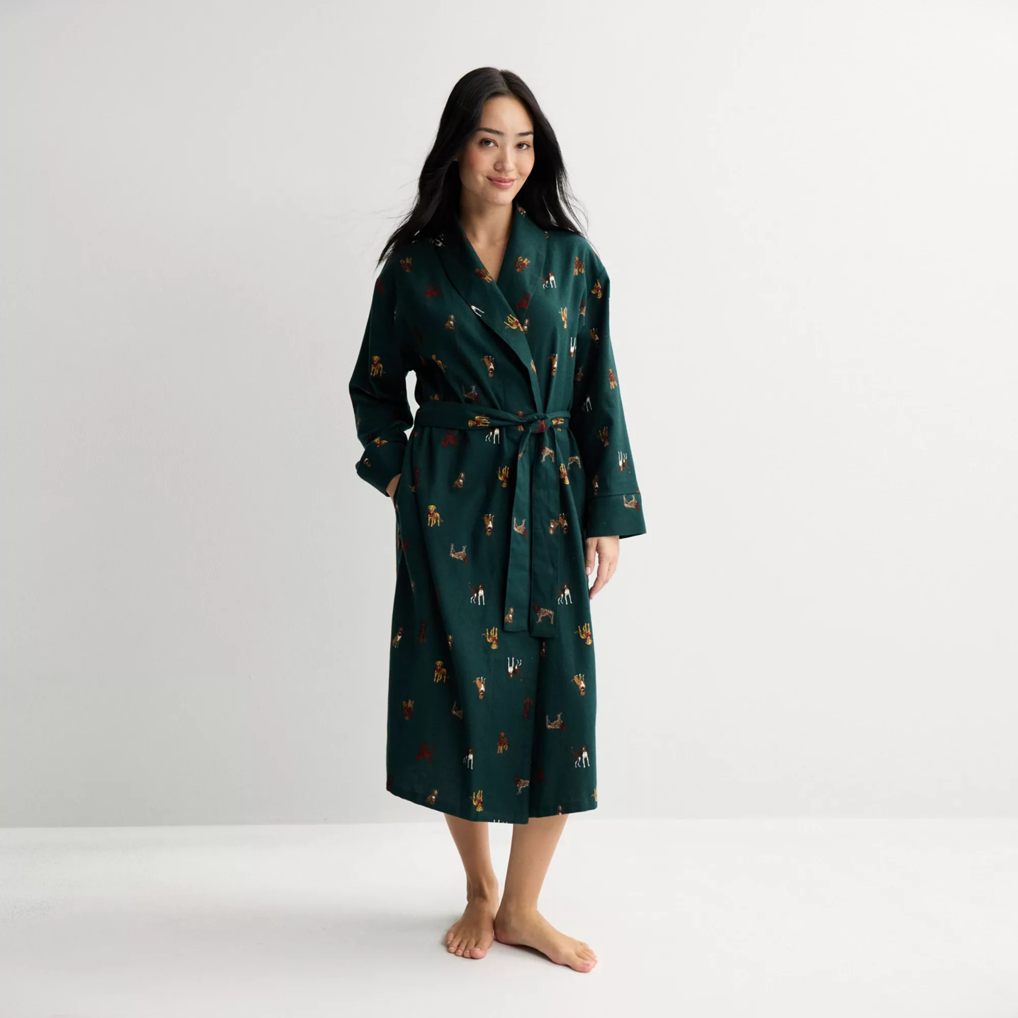Women's Sonoma Goods For Life® Long Flannel Robe | Kohl's