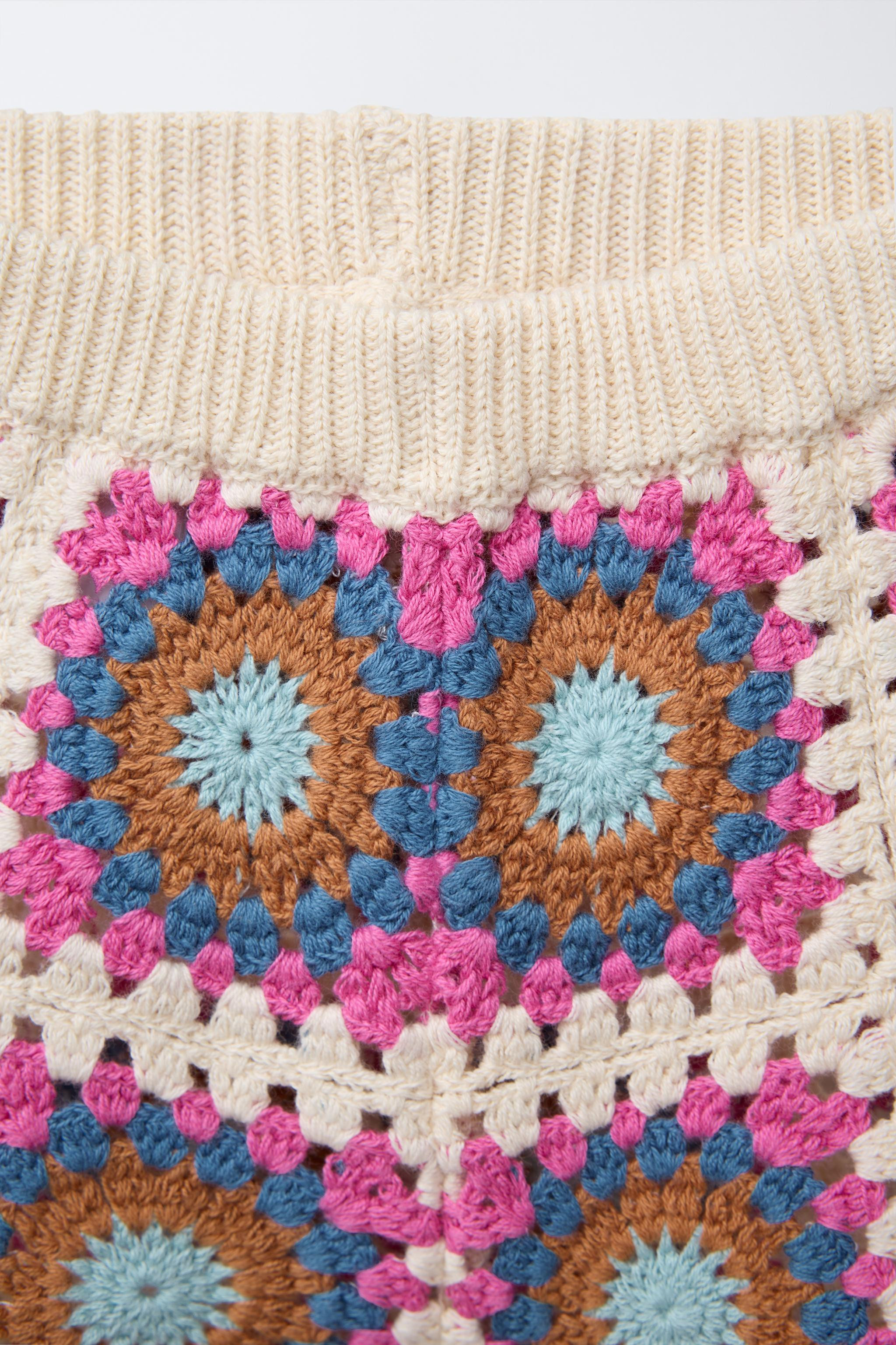 CROCHET KNIT SHORTS | Zara US