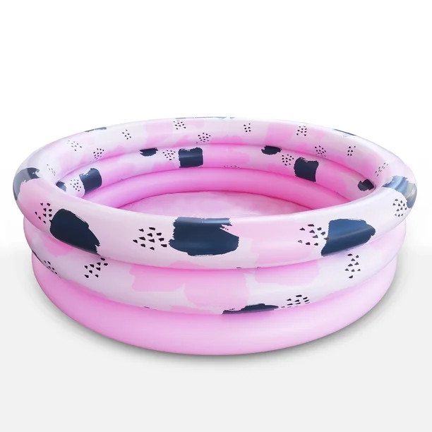 Summer Club Inflatable 5.5ft 3Ring Adult Pool- Navy Pink Panther Print | Walmart (US)