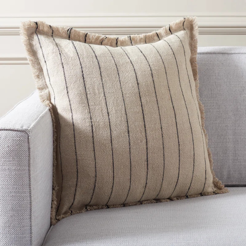 Carmelia 20X20 Pillow In Natural / Black | Wayfair North America