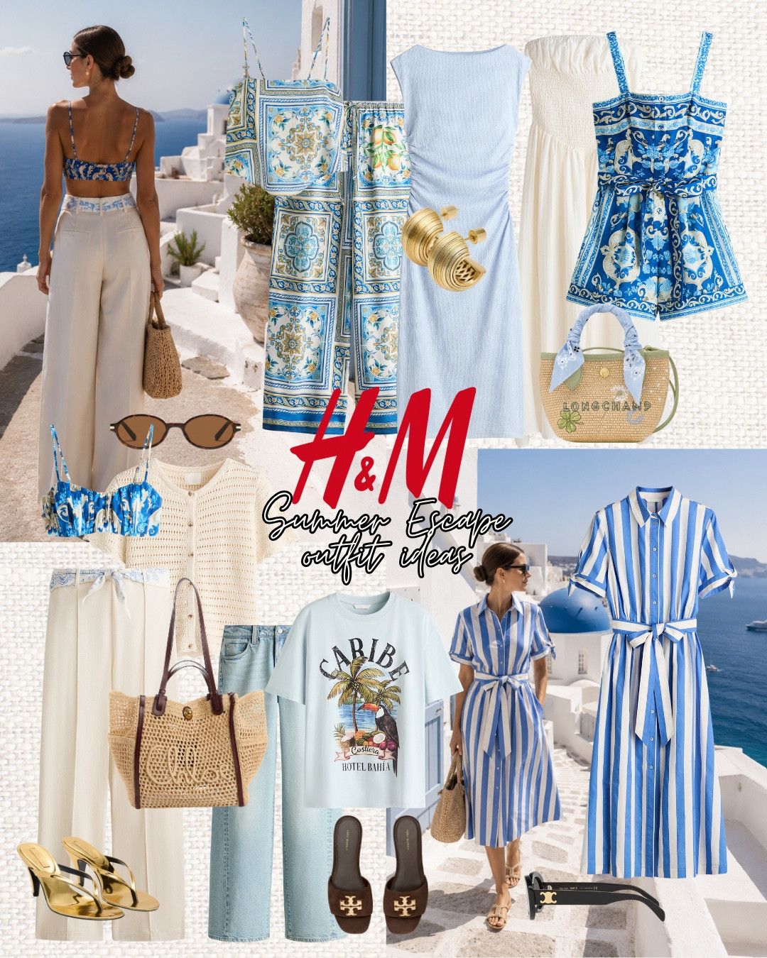 Blue skies, whitewashed streets and effortless summer style 💙🤍 These H&M finds are giving Greek island energy ☀️ From breezy striped dresses and resort-inspired co-ords to relaxed linen trousers and chic raffia bags, these are the pieces I’d pack for Santorini, Capri or a dreamy Mediterranean escape 🌊✨

Like this post to save it to your favourite folder and come back later to shop.

Keywords: H&M summer, H&M resort wear, resort outfit, vacation style, Santorini outfit, Greece vacation outfit, Mediterranean style, blue and white outfit, striped dress, linen trousers, raffia bag, woven handbag, summer co-ord, beach holiday outfit, European summer fashion, holiday capsule wardrobe, chic summer outfit, vacation packing list, coastal grandmother style, effortless summer style