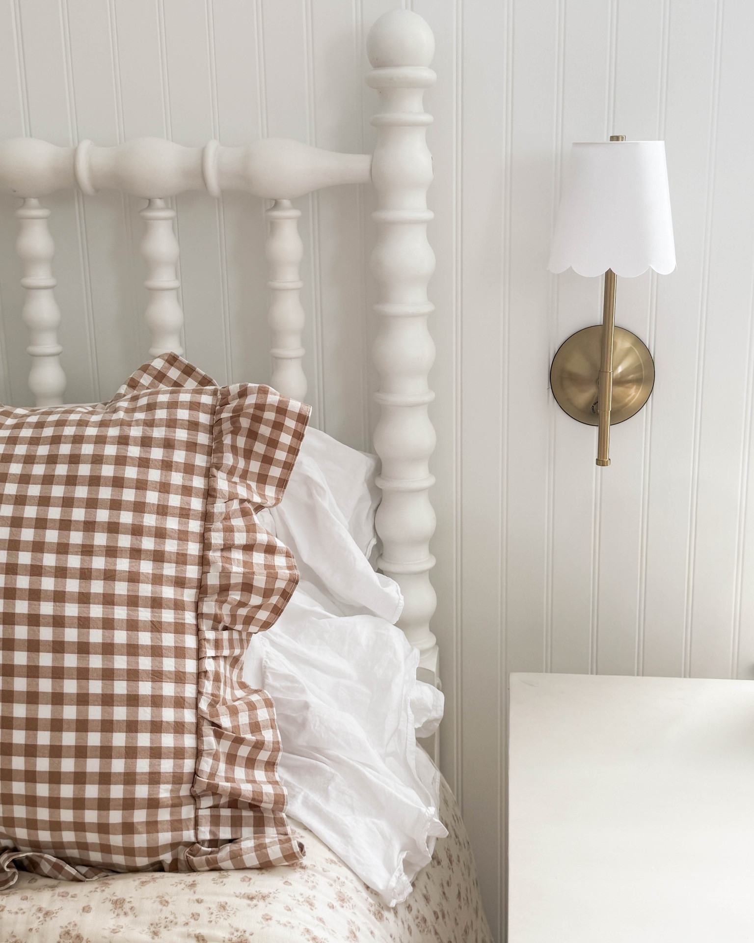 The most darling scallop lighting, this sconce adds so much charm and functionality to your space. I love it in my girls’ bedrooms! Antique brass + scallops—love it. They are wireless sconces, and recharge with included cord. Remote too!

#LTKHome