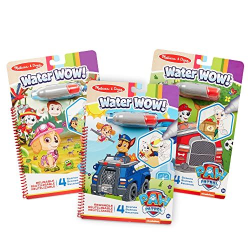 Melissa & Doug Water Wow! - Skye, Chase, Marshall Water Reveal Travel Activity Pads - 3-Pack Of P... | Amazon (US)