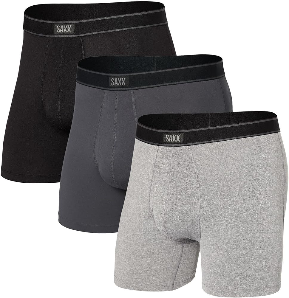 SAXX Underwear Co. - Men's Daytripper Boxer Brief Fly 3Pk With Built-In Pouch Support - Underwear... | Amazon (US)